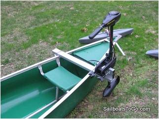 Sailboats To Go » Canoe Motor Mounts Sold Here. Inflatable dinghy motor  mounts also.