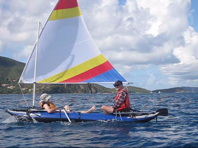 kayak sailboats