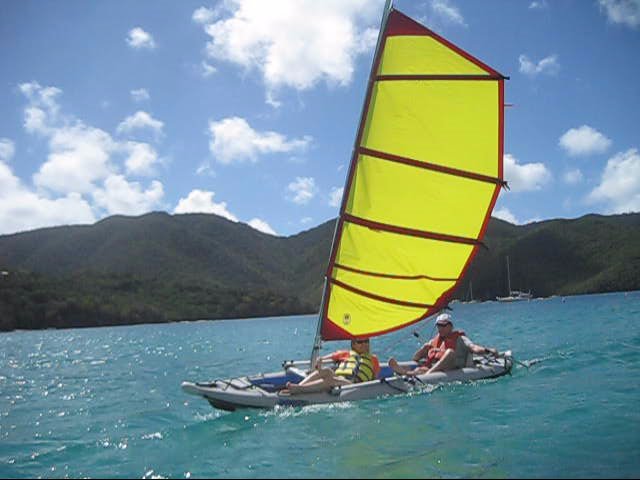 Sailboats To Go » BSD Batwing Sail for Canoes, Kayaks 