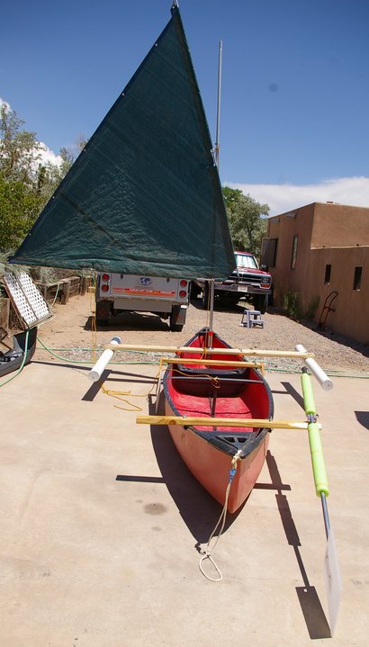 Sailboats To Go » Sail Kit Plans for Canoes and Inflatable Rafts