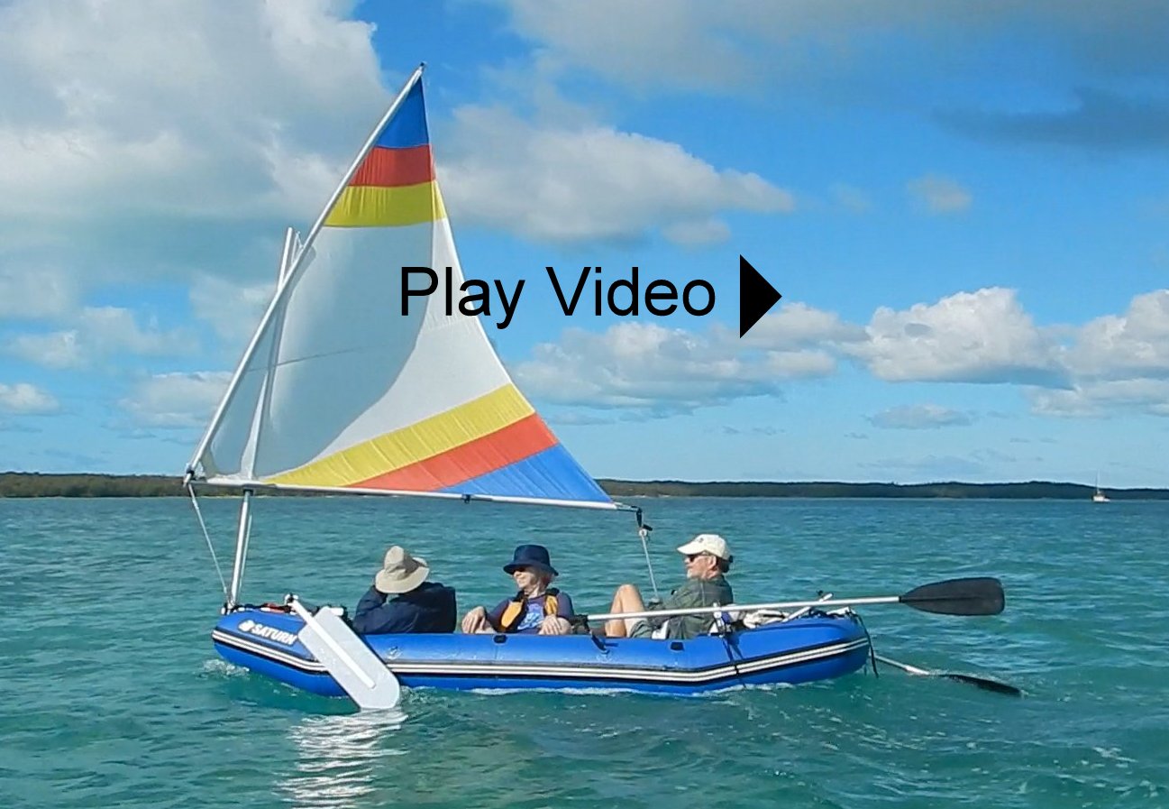 Sail kit for HydroForce or Ozark Trail Marine Pro Inflatable Raft Boat. 