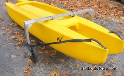 SailboatsToGo»Slip-on Wheels for Wavewalk Kayak - 12-inch.