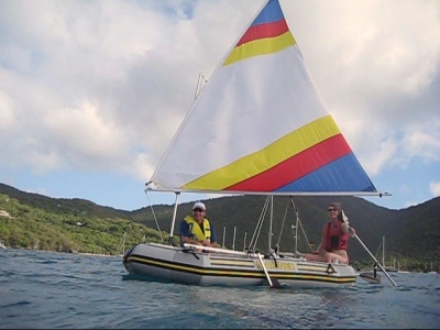 SailboatsToGo»Intex Mariner 4 with Our Sail Rig - Complete Inflatable  Sailboat