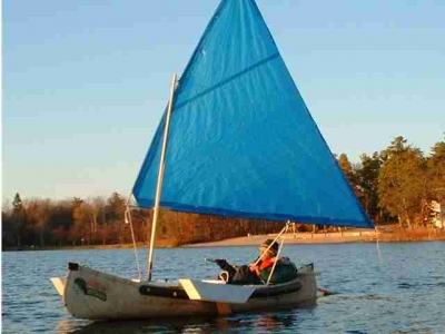  Catalog » DIY Plans - Canoe Sailing Rig / Inflatable Sailboat Rig